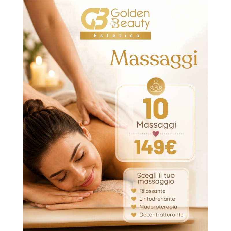 Massaggi - Pacchetto 10 Massaggi 149€