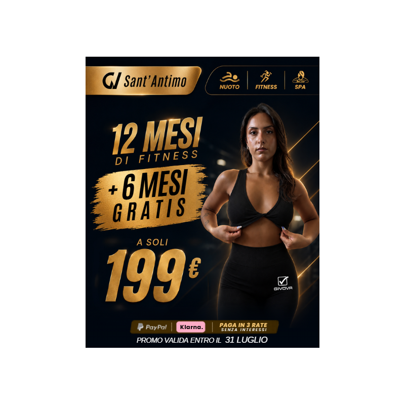 GOLDEN VILLAGE di Sant'Antimo - SILVER 12 mesi + 6 MESI GRATIS a 199€ - 3 Accessi