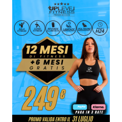 ABBONAMENTO PLATINO 12 MESI + 6 MESI GRATIS A 249€