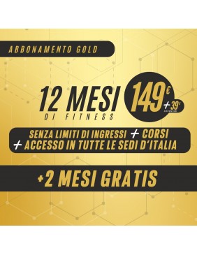 Abbonamento GOLD - 12 Mesi...