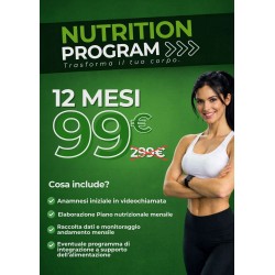 Nutrition Program 12 mesi a 99€