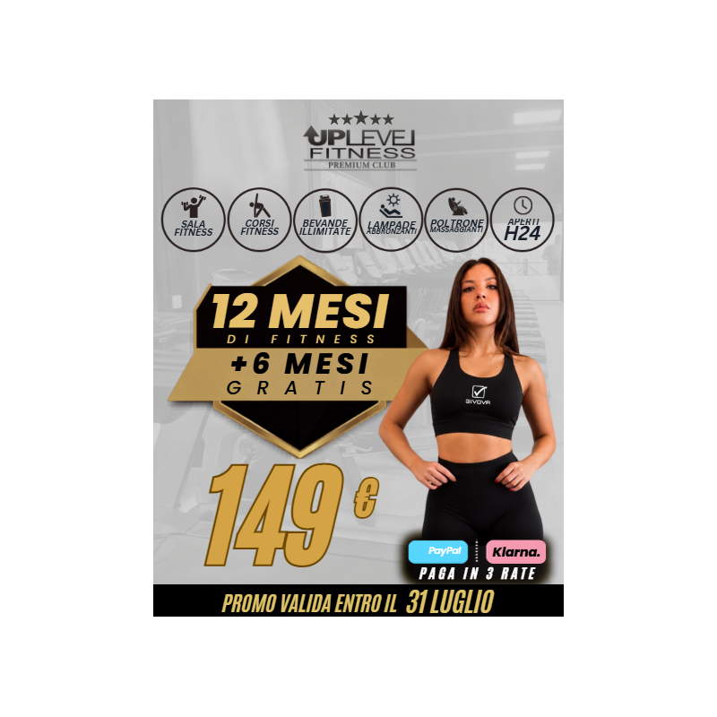Roma, Alessandrino - Abbonamento ARGENTO - 12 mesi + 6 MESI GRATIS a 149€  - 2 Accessi