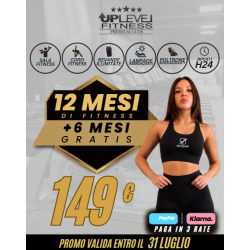 Roma Tiburtina 2 - Abbonamento ARGENTO - 12 mesi + 6 MESI GRATIS a 149€ - 2 Accessi